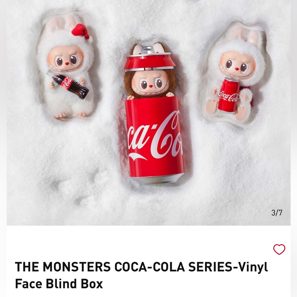 Sealed & authentic Pop Mart the monsters Coca Cola series vinyl face blind box - Picture 3 of 8